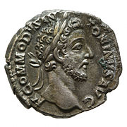 Denarius of Commodus (obverse)