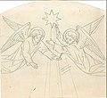 Design for two Angels with the Star of Bethlehem by Kunstwerkplaatsen Cuypers & Co. Cuypershuis 0682g.jpg