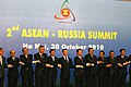 Si Presidente Aquino (ikatulo poon sa too) asin iba pang lideres kan ASEAN sa 2nd ASEAN-Russia Summit, Hanoi, Vietnam, Oktobre 30, 2010