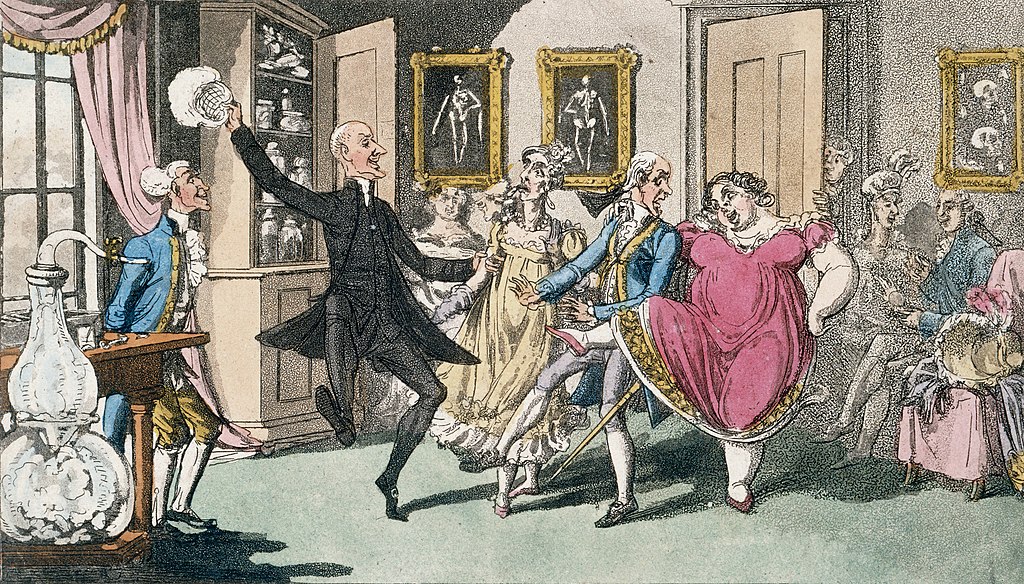  Doctor and Mrs Syntax, with a party of friends, experimentin Wellcome L0022227 