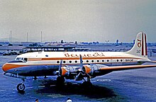 Douglas DC-4 of Faucett operating an internal Peruvian passenger service from Lima Airport in 1972