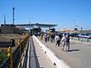 Entering Kyrgyzstan from Kazakhstan at the Korday border crossing, north of Bishkek