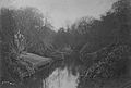 The Lugton Water and one of the two Gazebos circa 1890.