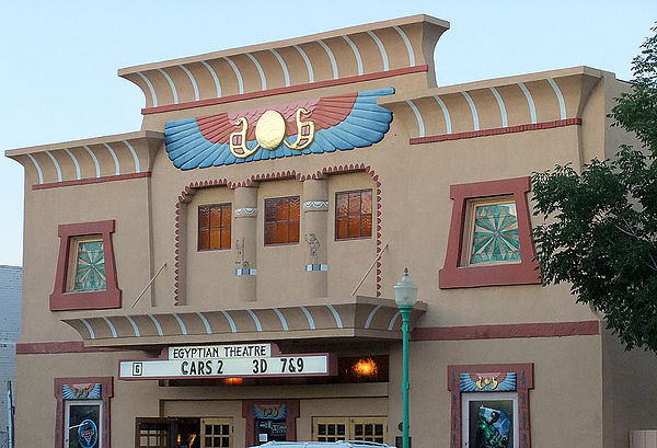 The historic Egyptian Theatre on Main Street