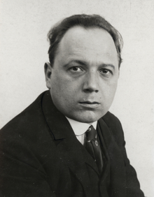 Buschbeck, an organizer of the Skandalkonzert who allegedly slapped a concertgoer Erhard Buschbeck (1889-1960) (c) Max Fenichel (1885-1942) OeNB 20062639.png