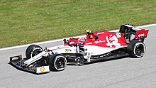 Giovinazzi driving for Alfa Romeo-Sauber at the 2019 Austrian Grand Prix FIA F1 Austria 2019 Nr. 99 Giovinazzi 3.jpg