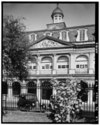 Fachada de Jackson Square.  Mayo de 1936. - The Cabildo, 711 Chartres Street, New Orleans, Orleans Parish, LA HABS LA, 36-NEWOR, 4-3.tif