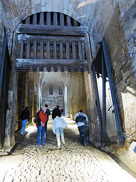 Eingang Festung Königstein in Sachsen, Fallgatter