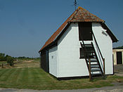 Fjordling Smokehouse. This smokehouse can be found at Dunstable Farm, Salisbury. The outbuilding shown is typical of this Wiltshire valley.