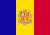 Flagge des Fürstentums Andorra