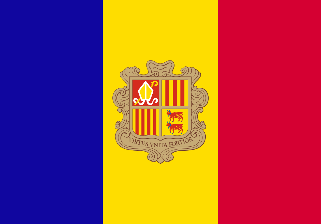 Fichier:Flag of Andorra.svg