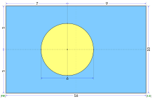 Construction sheet of the flag of Palau