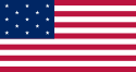 Thirteen star US flag