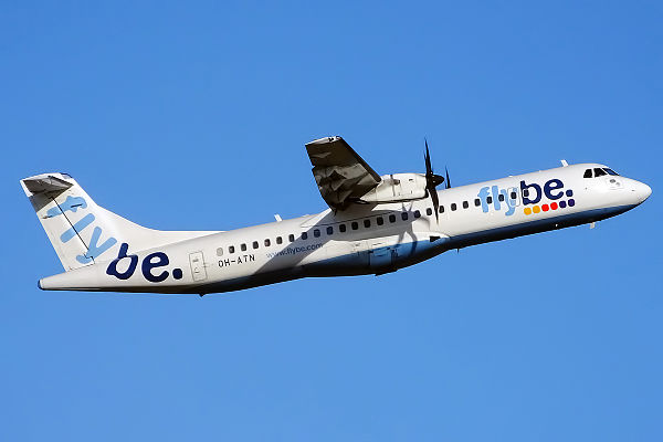 ATR 72-500 in former Flybe Nordic livery