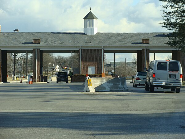 The main entrance to Fort George G. Meade, Maryland, home of the 70th ISR Wing.
