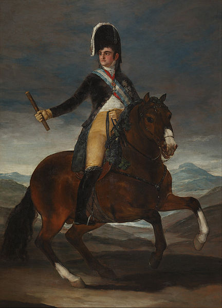 File:Francisco de Goya - Retrato ecuestre de Fernando VII - Google Art Project.jpg