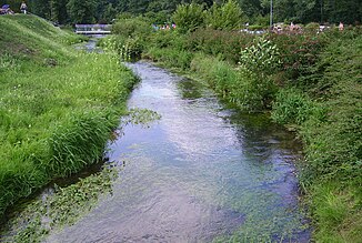 Kainach im Hollfelder Freibad