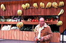 A fruit and vegetable stand in the Little Havana section of Miami in 1980 Fruit and vegetable stand in Little Havana- Miami, Florida (7629968464).jpg