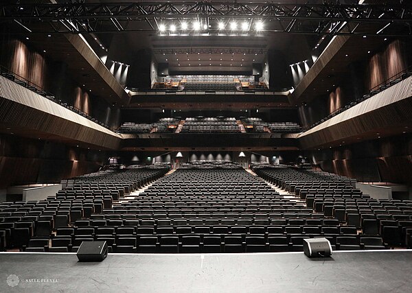 The hall's auditorium.