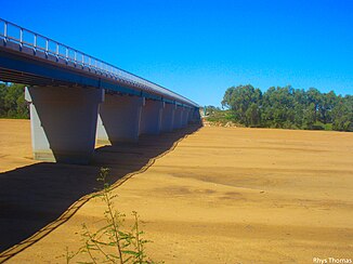 Lit de la rivière Gascoyne à Carnarvon