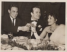 Roberta Peters (right) dining with George London (left) and Fernando Corena