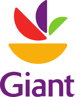 Giant Food of Maryland, LLC, also known as Giant, is an American supermarket chain with 169 stores and 159 full service pharmacies located in Delaware, Maryland, Virginia, and the District of Columbia. It is headquartered in Landover, Maryland, an unincorporated area of Prince George's County, Maryland.