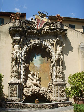 Orpheus fountain Giardino vivarelli colonna, fontana 01.JPG