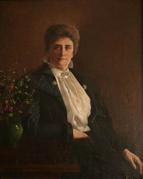 Gina Krog, painted by Asta Nørregaard. The painting is owned by the Norwegian Association for Women's Rights.
