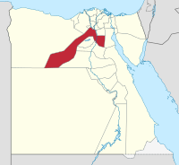 Lage des Gouvenements Gīza in Ägypten
