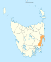 Glamorgan Spring Bay LGA Tasmania locator map.svg
