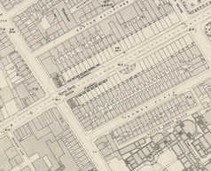 The original southern entrance building on Euston Road, 1862