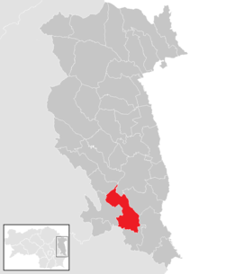 Localização da comunidade Großwilfersdorf no distrito de Hartberg-Fürstenfeld (mapa clicável)