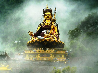 Padmasambhava lived during the 8th-century and is credited for the construction of the first Buddhist monastery in Tibet at Samye.