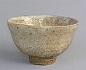 Hagi ware tea bowl (chawan), by Tamamura Shogetsu