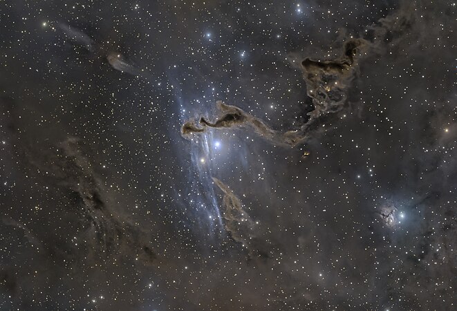 LDN1355, known as “The Helping Hand”, located in the constellation Cassiopeia. Photo by Gianni.lacroce