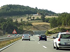 A2 motorway section near Čačak