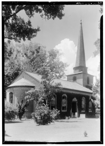 File:Historic American Buildings Survey, Thomas T. Waterman, Photographer 1939 VIEW FROM NORTHEAST. - St. Paul's Episcopal Church, West Church and North Broad Streets, Edenton, Chowan HABS NC,21-EDET,1-11.tif