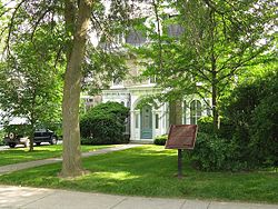 8,100 children passed through 51 Avon Street in Stratford Home Children house and plaque, Stratford, Ontario.jpg