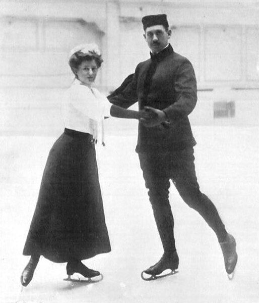 German pair skaters Anna Hübler and Heinrich Burger, 1908 Olympics