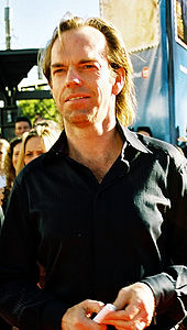 A man in a black shirt