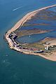 The curved casemated battery at Hurst Castle on the Solent, which was attached to a 16th-century fortification originally built by King Henry VIII.