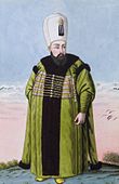 Putra-putra Kösem Sultan yang menjadi Sultan Kekaisaran Utsmaniyah. Kiri: Murad IV (ca. 1612–1640) Kanan: Ibrahim (ca. 1615–1648)