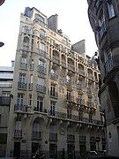 Immeuble 1 rue Huysmans, Paris, 1919.