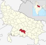 Indie Uttarpradéš okresy 2012 Fatehpur.svg
