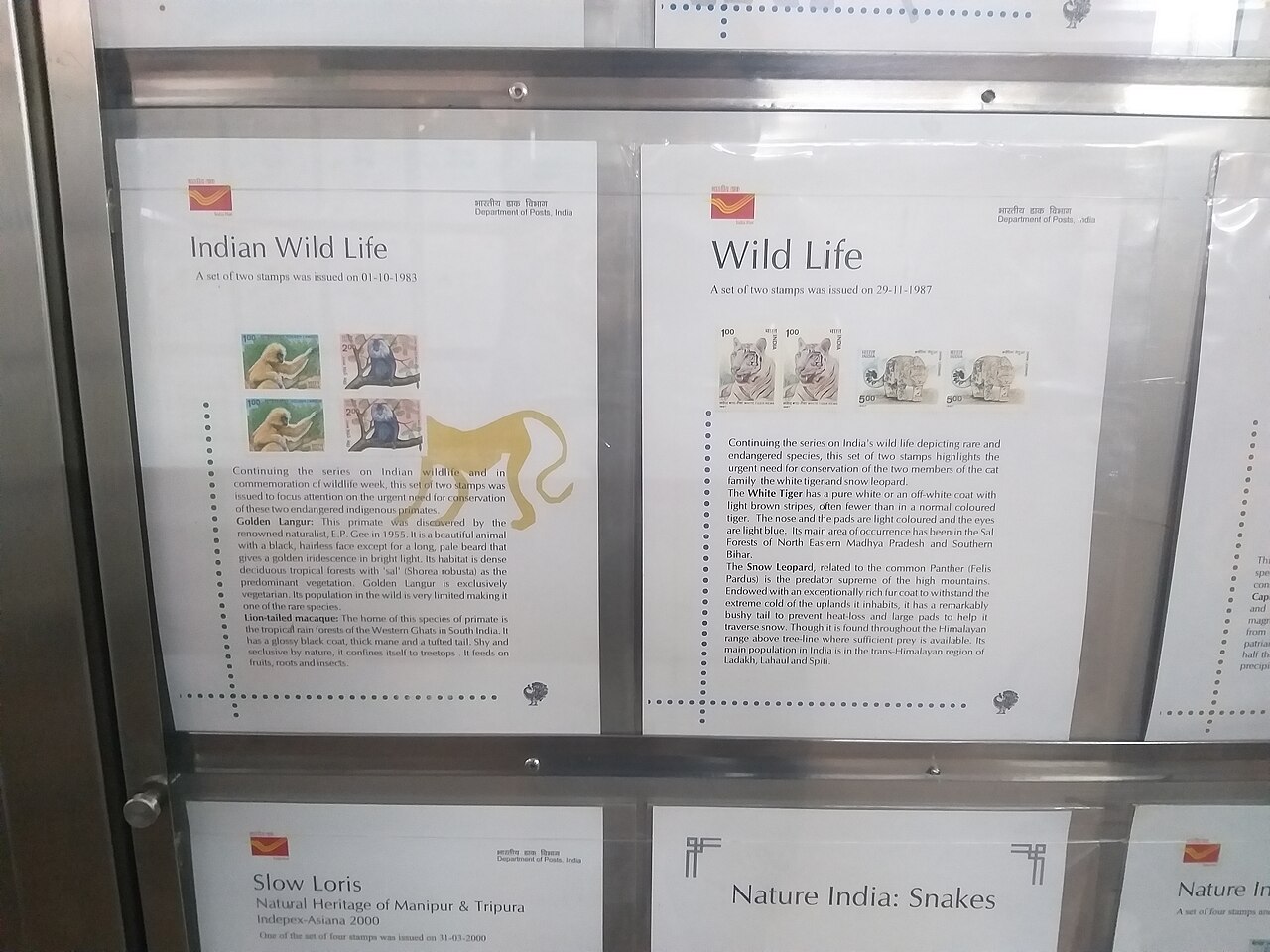 File Indian Wild Life Stamps Jpg Wikimedia Commons