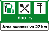 Olasz közlekedési táblák - area di servizio.svg
