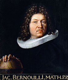 Bernoulli's Ars Conjectandi was the first work that dealt with probability theory as currently understood. Jakob Bernoulli.jpg