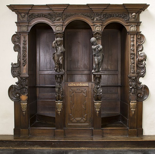 File:Jan van Delen - Confessional in the Church of Our Lady of the Chapel (Brussels).jpg