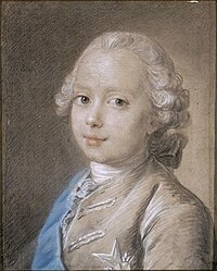 Louis-Joseph-Xavier-François duc de Bourgogne par Fredou, vers 1760.