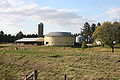 Exterior shot of the Jim Kaney Round Barn found on Bluff Road, Maryland Township, Adeline, Ogle County, Illinois, USA.